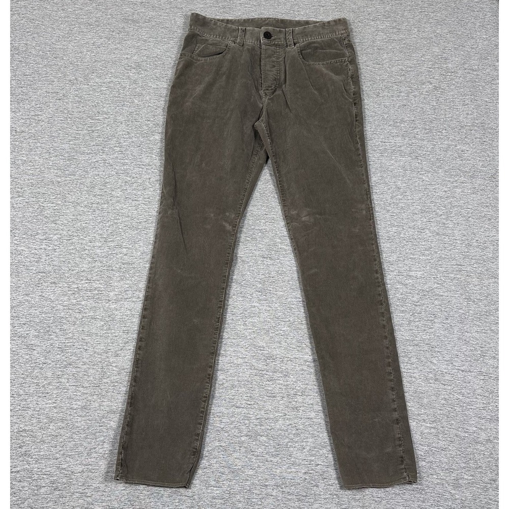 James Perse Pants Mens Size 28x32 Gray 5-Pocket Stretch Corduroy Preppy City